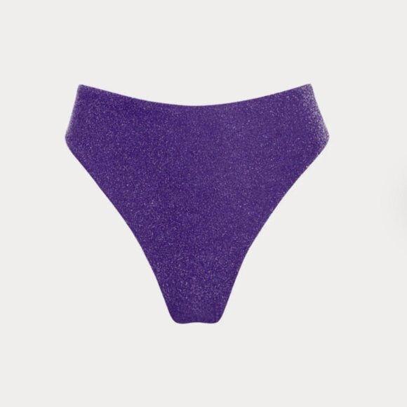 BERLOOK Purple Lurex Cut Out Bikini Top AND BOTTOM 24 - Picture 11 of 16